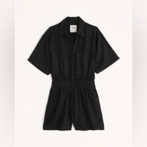 Black Abercrombie Utility Romper